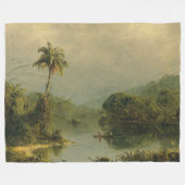 Couverture Polaire Paysage tropical Église Frédéric Edwin (Devant (Horizontal))