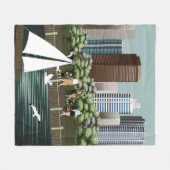 Couverture Polaire Paysage urbain (Devant (Horizontal))