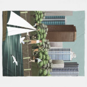 Couverture Polaire Paysage urbain (Devant (Horizontal))