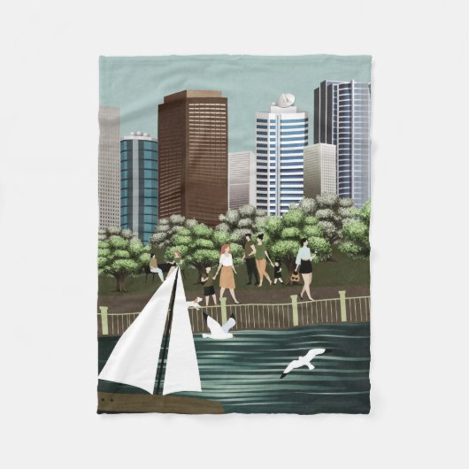 Couverture Polaire Paysage urbain (Devant)