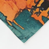 Couverture Polaire Paysage urbain au coucher du soleil - Art urbain d (Coin)