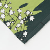 Couverture Polaire Paysage Vintage Japonais La Nuit (Coin)