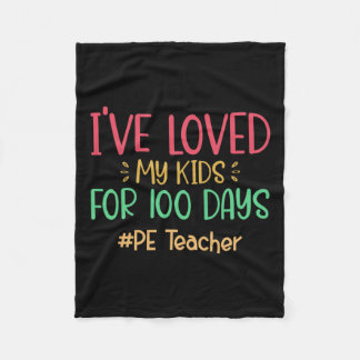 Couverture Polaire Pe Enseignant J'Aime Mes Enfants Depuis 100 Jours