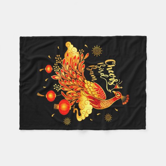 Couverture Polaire Pea Mahjong Cheers Bird Bam Chinese Mah Jong Game  (Devant (Horizontal))