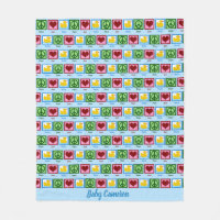 Peace Love Canards mignon bébé personnalisé