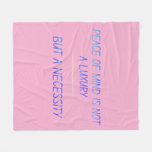 Couverture Polaire Peace of mind (Devant (Horizontal))