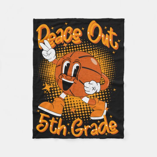 Couverture Polaire Peace Out 5e année d'études Dernier jour de S (Devant)