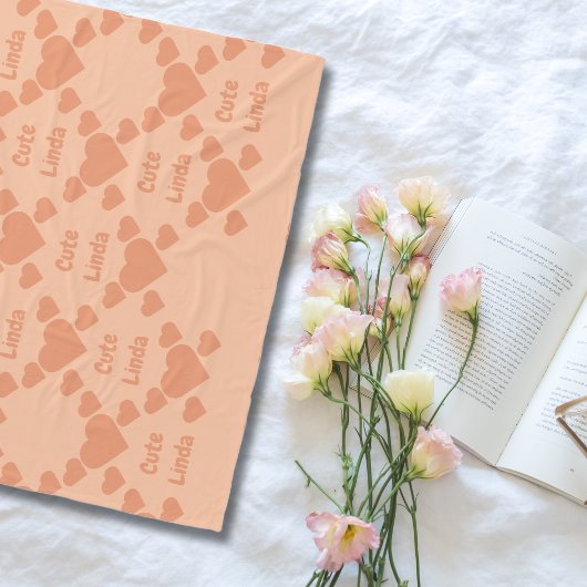 Couverture Polaire Peach Bilingue Fuzz Cute Linda Espagnol