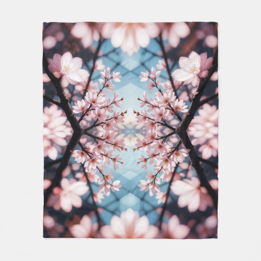 Couverture Polaire Peach Blossom Kaleidoscope (Devant)