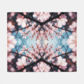 Couverture Polaire Peach Blossom Kaleidoscope (Devant (Horizontal))