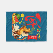 Couverture Polaire Peach Blossom Vietnamese Lunar New Year Horse 2026 (Devant (Horizontal))