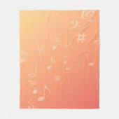 Couverture Polaire Peach Music (Devant)