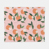 Couverture Polaire Peach Orange Juice Motif (Devant (Horizontal))