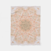 Couverture Polaire Peach Orange Mandala (Devant)