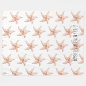 Couverture Polaire Peach Starfish Better at Beach (Devant (Horizontal))
