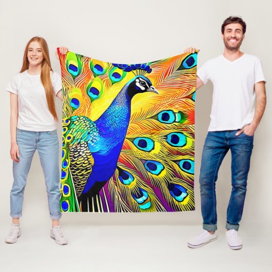Couverture Polaire Peacock (En situation)