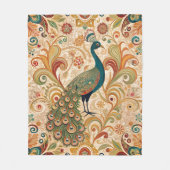 Couverture Polaire Peacock Art Morris Style (Devant)