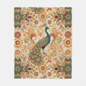 Couverture Polaire Peacock Art Morris Style (Devant)