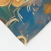 Couverture Polaire Peacock Art Nouveau (Coin)