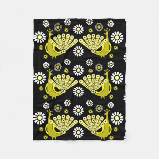 Couverture Polaire Peacock Bird Art graphique (Devant)