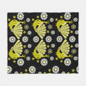 Couverture Polaire Peacock Bird Art graphique (Devant (Horizontal))