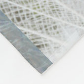 Couverture Polaire Peacock blanc belles plumes (Coin)