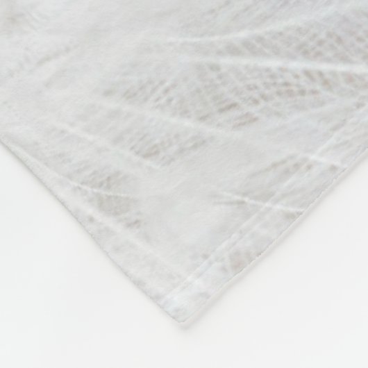 Couverture Polaire Peacock blanc belles plumes (Coin)