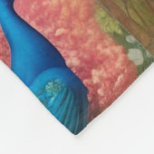 Couverture Polaire Peacock en Apricot Jardin Rose (Coin)