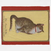 Couverture Polaire Peake, le chat tabby de Chessie (Devant (Horizontal))