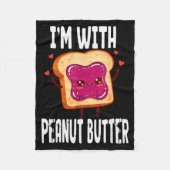 Couverture Polaire Peanut Butter Jelly Matching Couples Halloween Fun (Devant)
