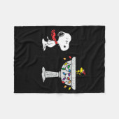 Couverture Polaire Peanuts Decorated Bird Bath  (Devant (Horizontal))