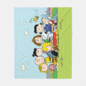 Couverture Polaire Peanuts | Le Gang Autour du Piano (Devant)