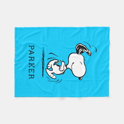 Couverture Polaire Peanuts | Snoopy Happy Dance Fleece Blanket (Devant (Horizontal))