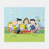 Couverture Polaire Peanuts | The Gang Around the Piano (Devant (Horizontal))