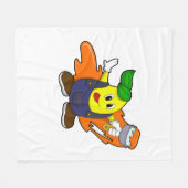 Couverture Polaire Pear as Painer with Paint brush (Devant (Horizontal))