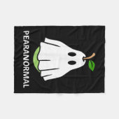 Couverture Polaire Pearanormal Cute Ghost Pear Halloween Costume Funn (Devant (Horizontal))