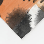 Couverture Polaire Peau animale : motif léopard créatif. (Coin)