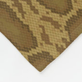Couverture Polaire Peau de serpent, motif de reptile (Coin)