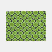Couverture Polaire Peau de serpent noire et verte (Devant (Horizontal))