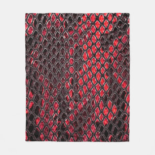 Couverture Polaire Peau de serpent, peut être utilisée comme arrière