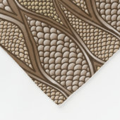 Couverture Polaire Peau de serpent stylisée (Coin)