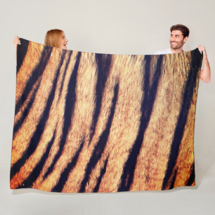 Couverture Polaire Peau de tigre