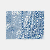 Couverture Polaire Peau Empreinte de léopard couleur rétro #22 (Devant (Horizontal))