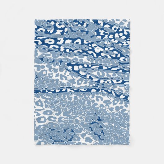 Couverture Polaire Peau Empreinte de léopard couleur rétro #22 (Devant)