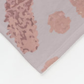 Couverture Polaire Peau léopard : élégance or rose. (Coin)