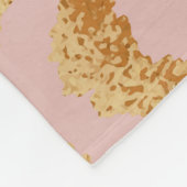 Couverture Polaire Peau léopard, texture or rose (Coin)