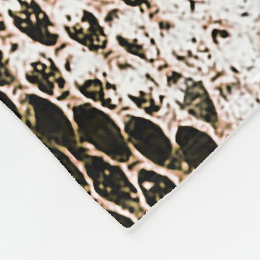 Couverture Polaire peau python, motif de serpent, motif de peau anima (Coin)