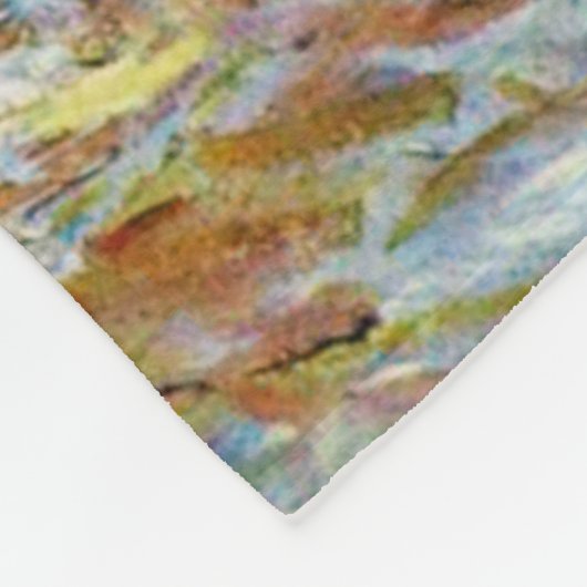 Couverture Polaire Pêche à fleurs, Van Gogh (Coin)