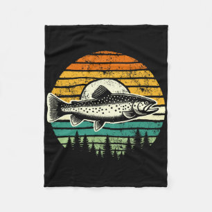 Couverture Polaire Pêche à la mouche de truite extérieur forêt nature