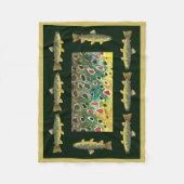 Couverture Polaire Pêche Brown à la truite (Devant)